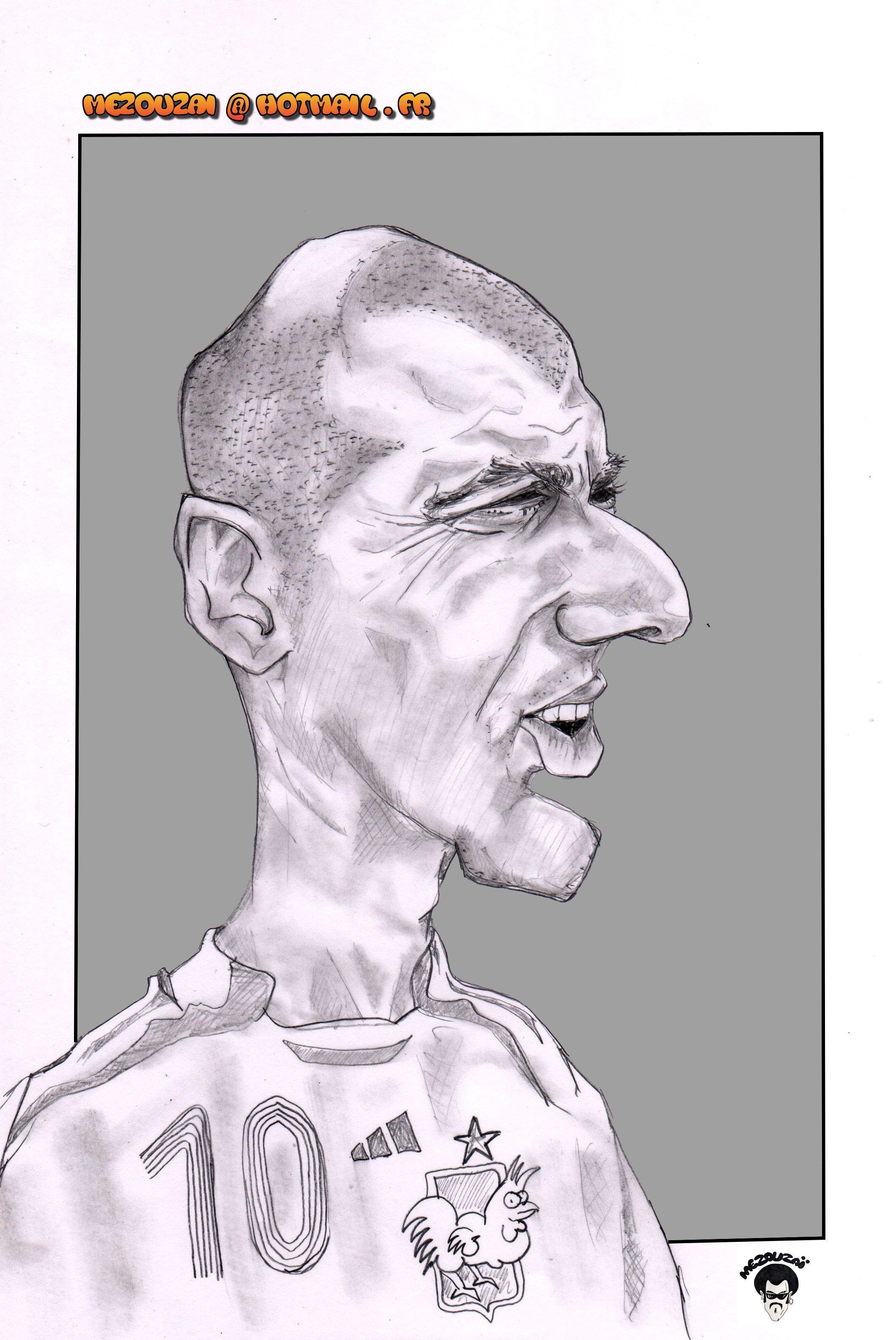 Zinedine Zidane (Mezouzaï Caricature)